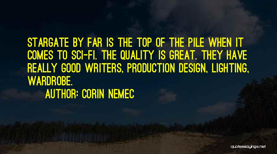 Production Design Quotes By Corin Nemec