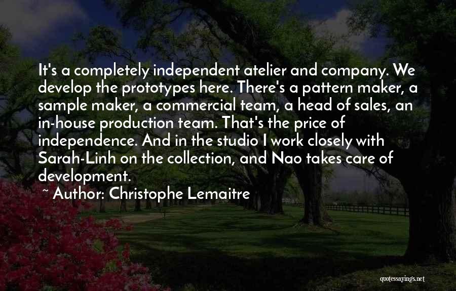 Production House Quotes By Christophe Lemaitre