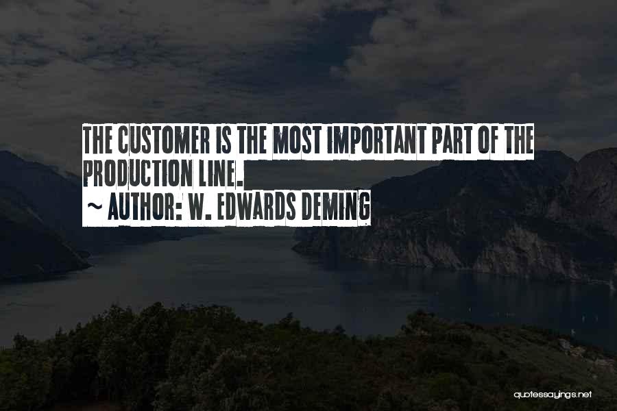 Production Line Quotes By W. Edwards Deming