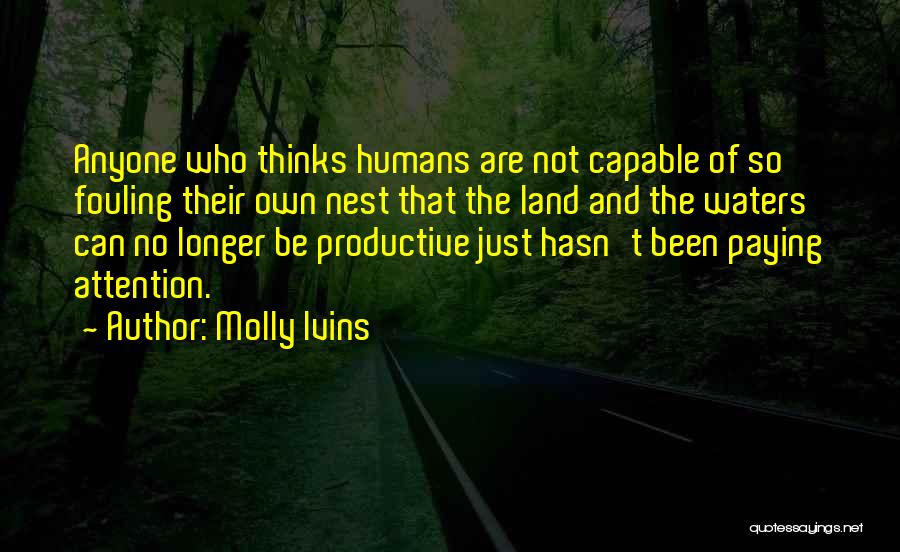 Productive Quotes By Molly Ivins