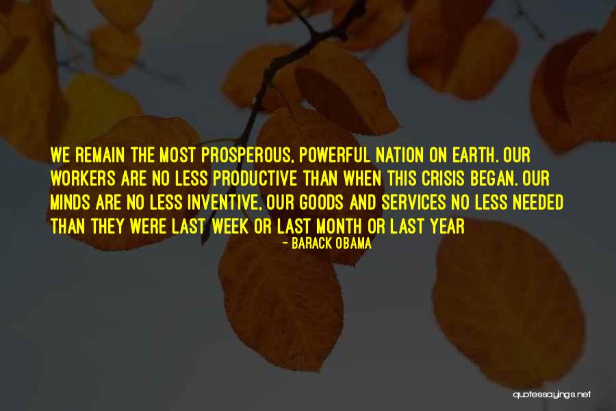 Productive Week Quotes By Barack Obama Productive Week Quotes By Barack Obama
