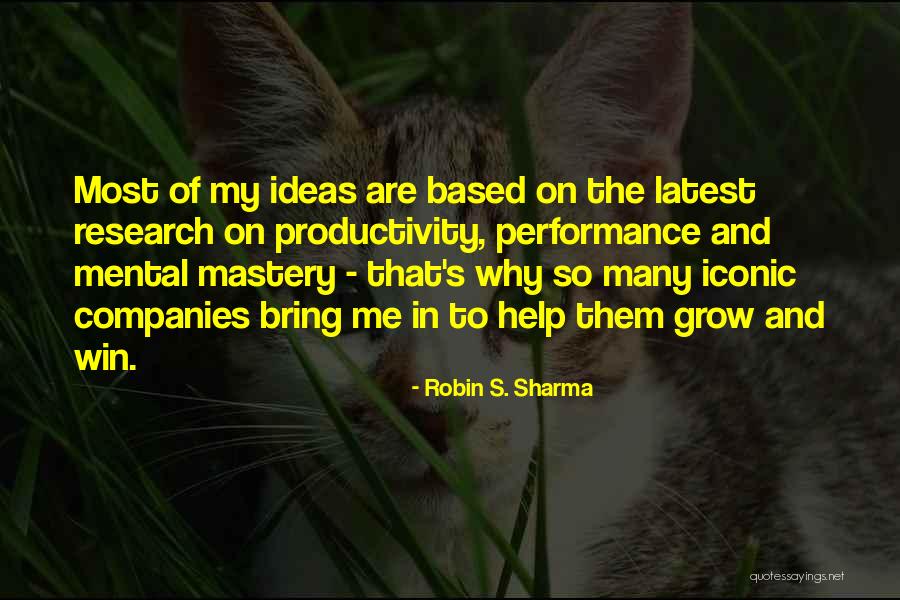 Productivity Quotes By Robin S. Sharma