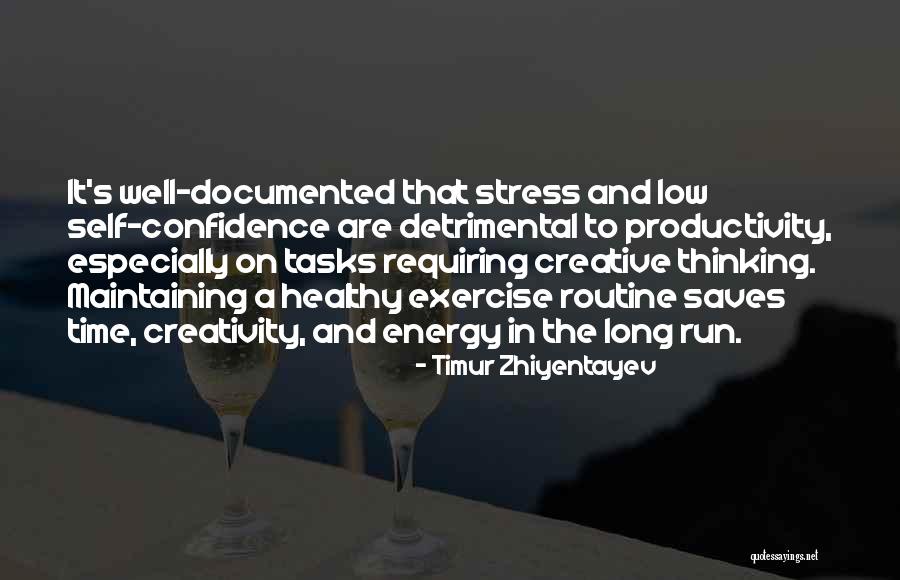 Productivity Quotes By Timur Zhiyentayev