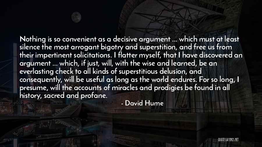 Profane Quotes By David Hume