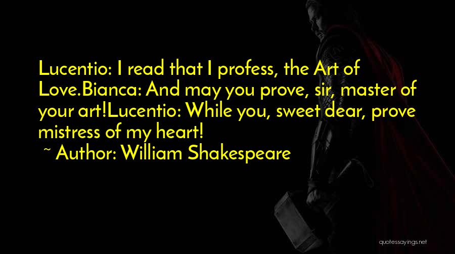 Profess My Love Quotes By William Shakespeare
