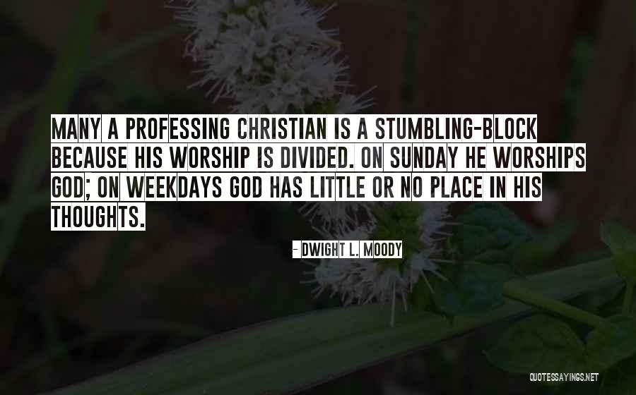 Professing Christian Quotes By Dwight L. Moody