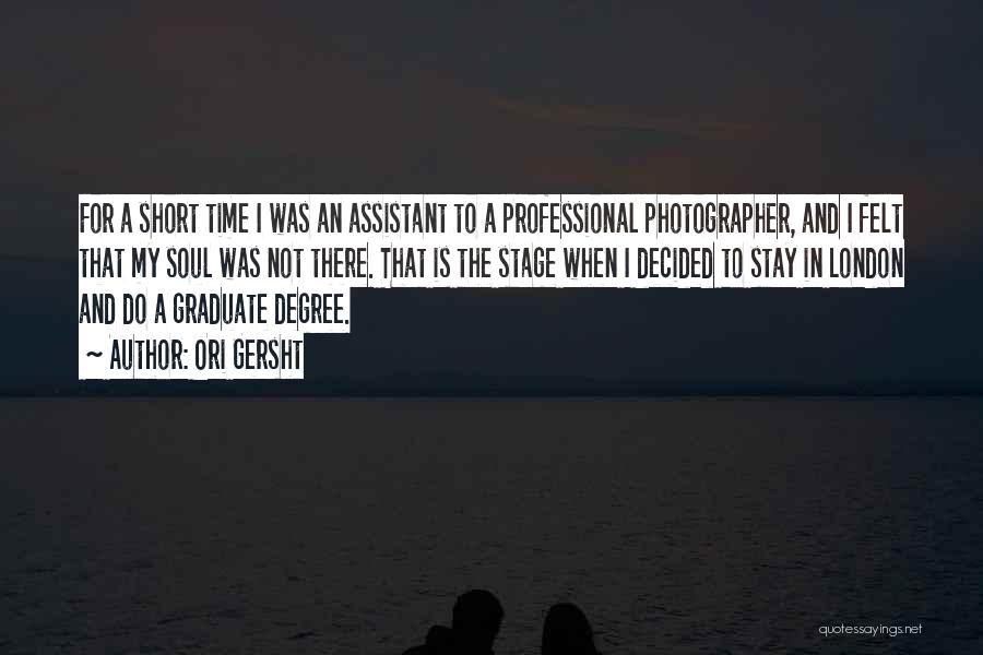 Professional Photographer Quotes By Ori Gersht