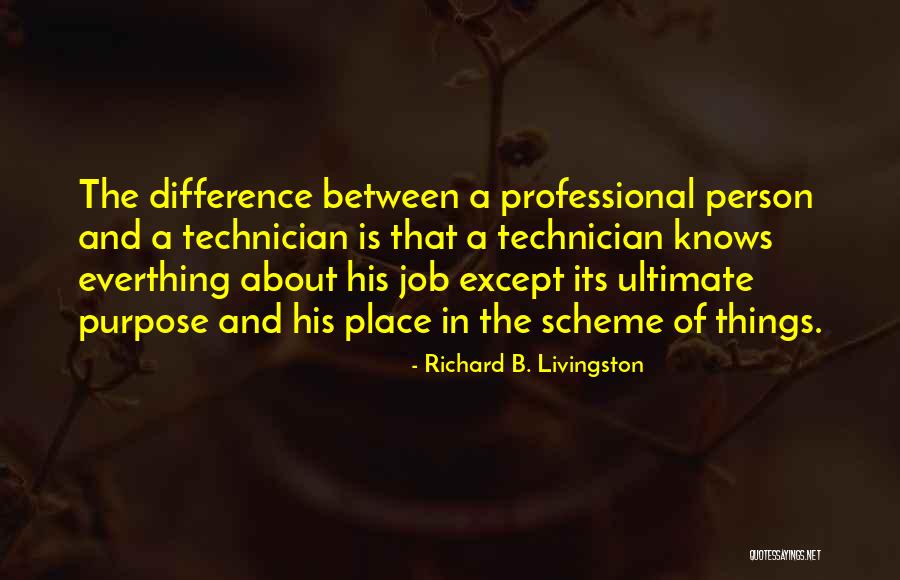 Professional Quotes By Richard B. Livingston Professional Quotes By Richard B. Livingston