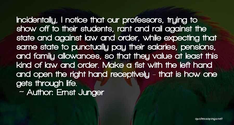 Professors And Students Quotes By Ernst Junger