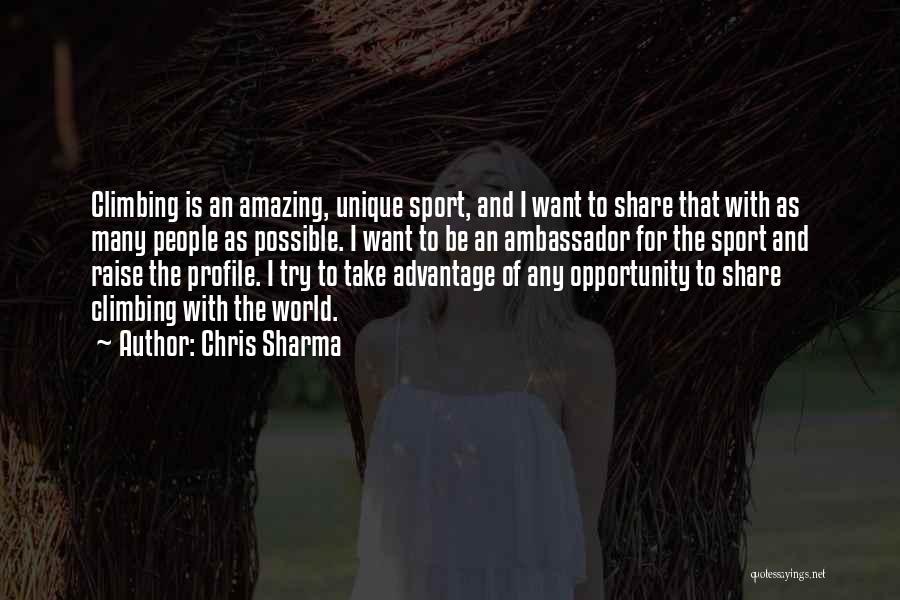 Profile Quotes By Chris Sharma