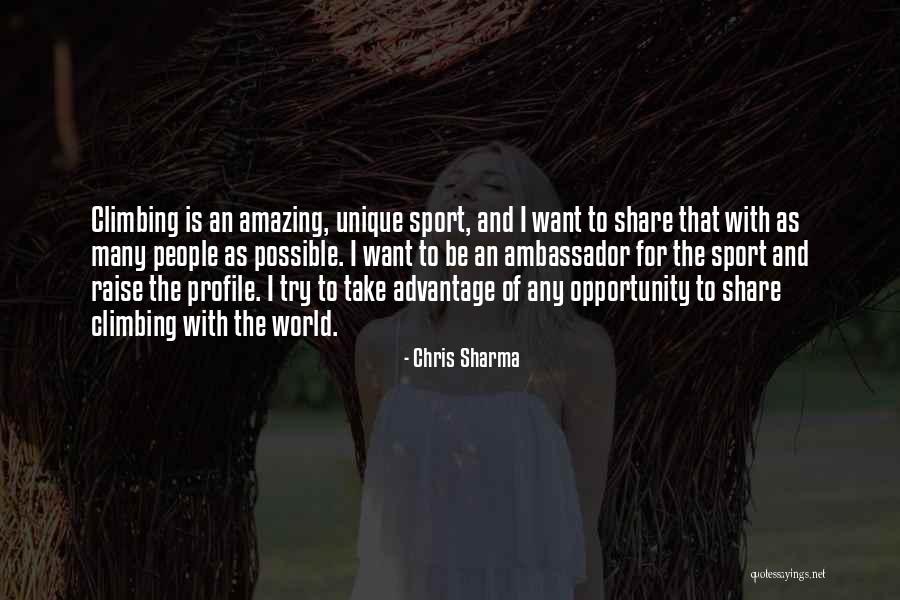 Profile Quotes By Chris Sharma