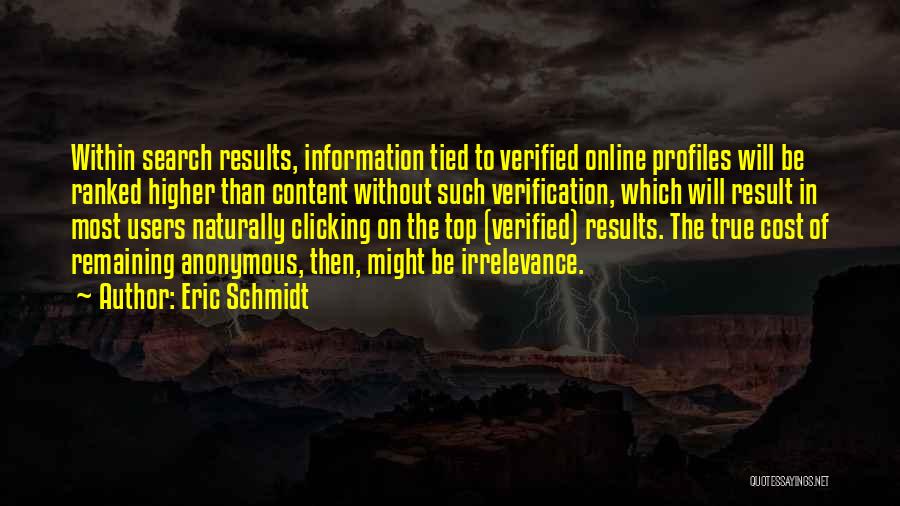 Profiles Quotes By Eric Schmidt