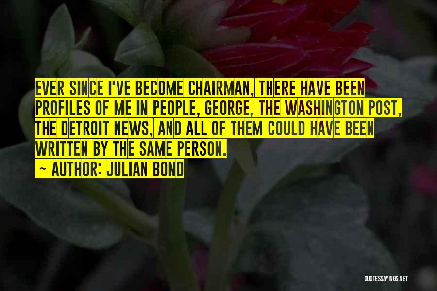 Profiles Quotes By Julian Bond