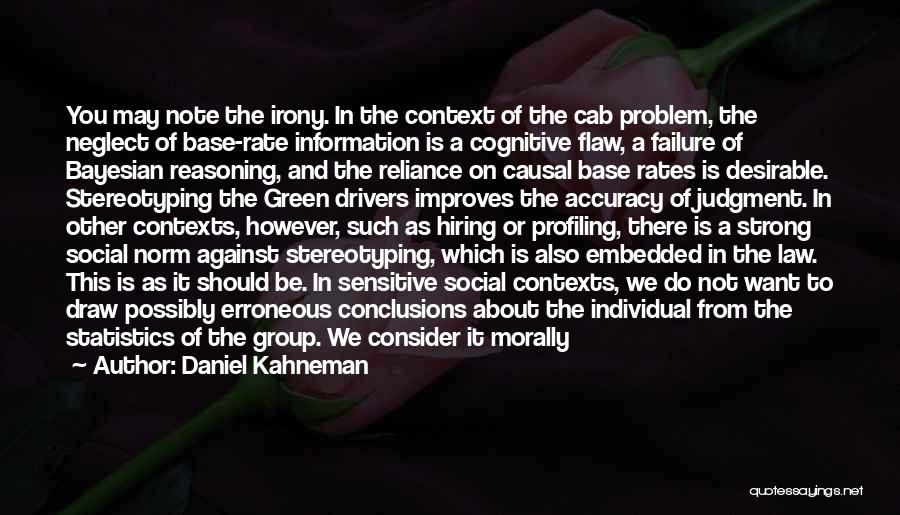 Profiling Quotes By Daniel Kahneman