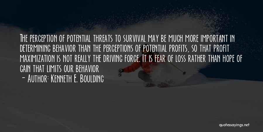 Profit Maximization Quotes By Kenneth E. Boulding