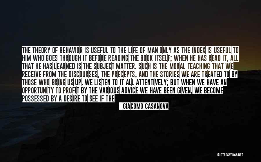 Profit Theory Quotes By Giacomo Casanova Profit Theory Quotes By Giacomo Casanova