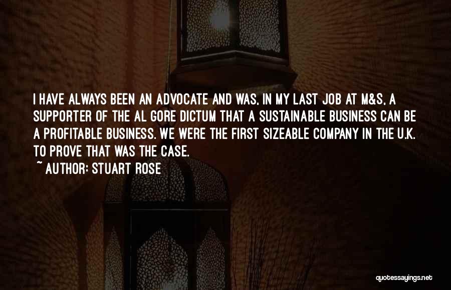 Profitable Business Quotes By Stuart Rose
