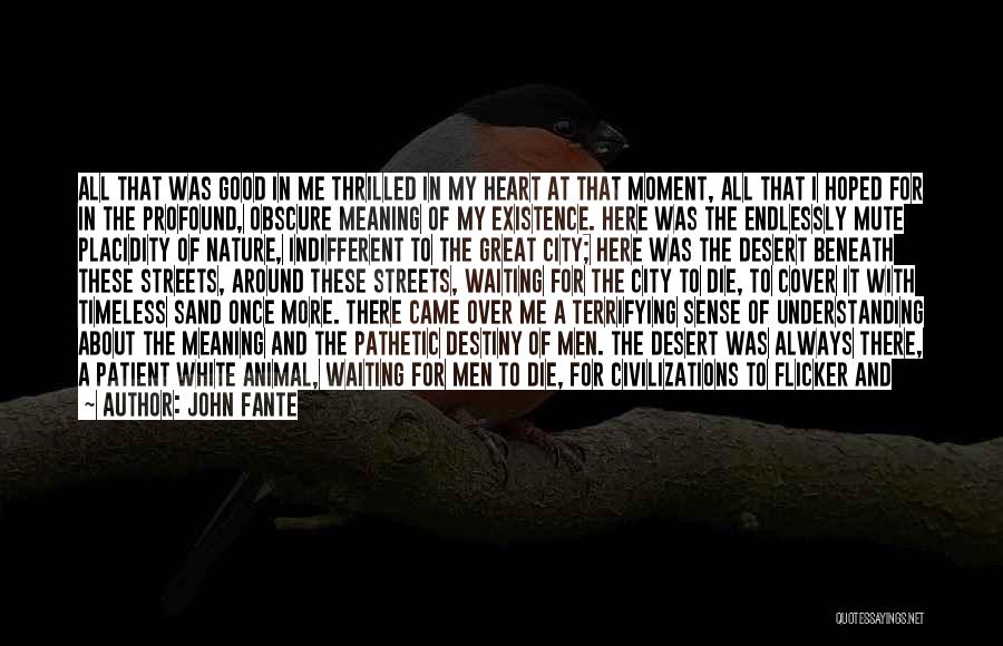 Profound Meaning Quotes By John Fante