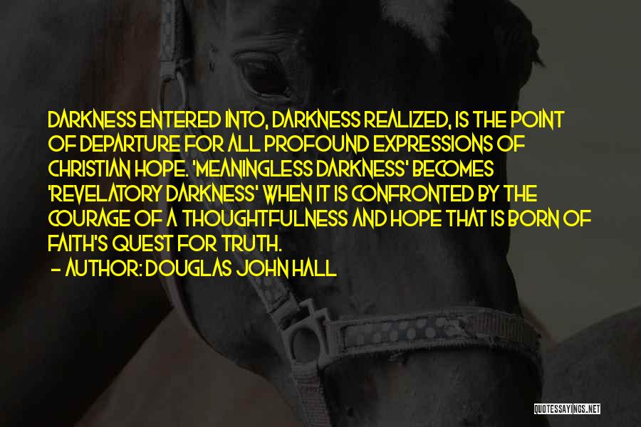Profound Meaningless Quotes By Douglas John Hall