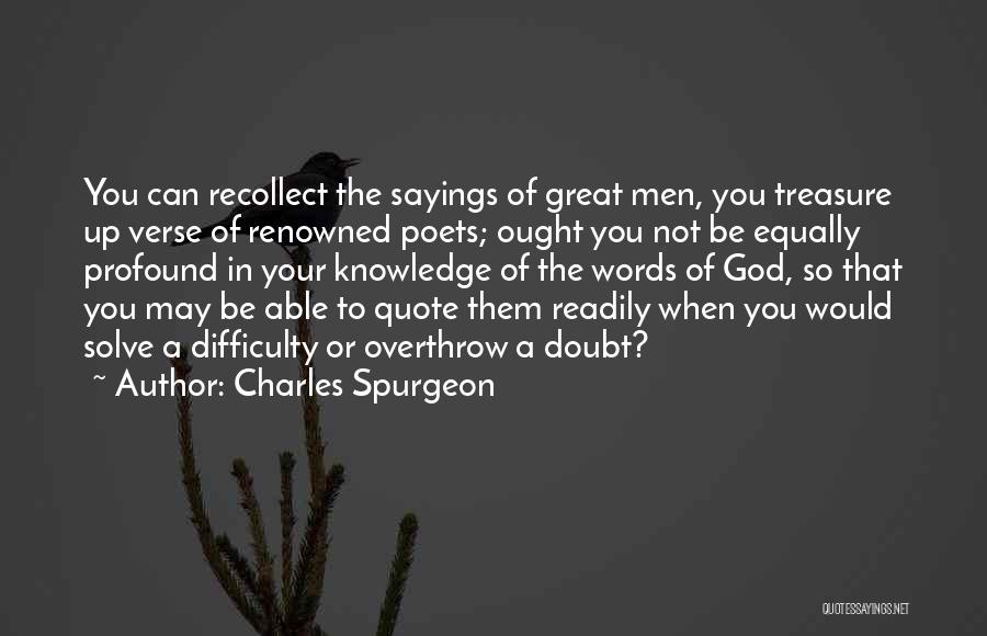 Profound Sayings And Quotes By Charles Spurgeon