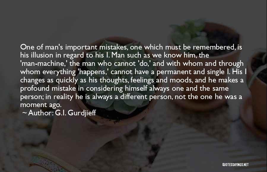 Profound Thoughts Quotes By G.I. Gurdjieff