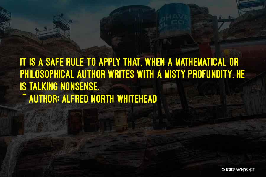 Profundity Quotes By Alfred North Whitehead