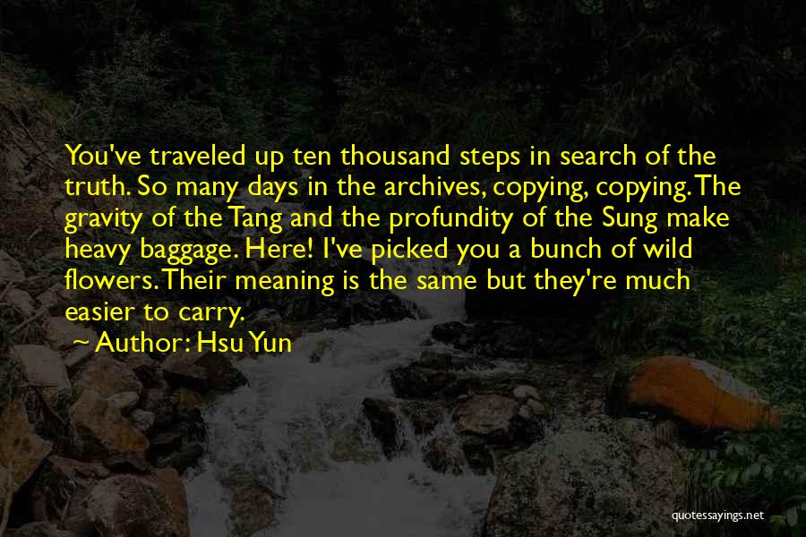 Profundity Quotes By Hsu Yun