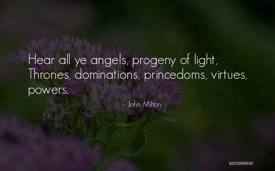 Progeny Quotes By John Milton