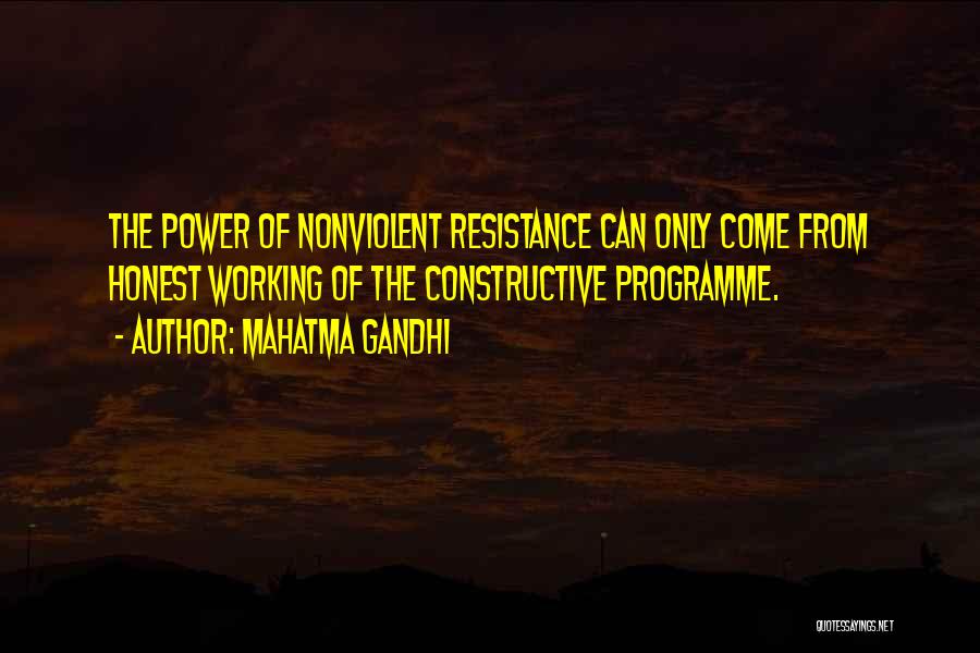 Programme Quotes By Mahatma Gandhi