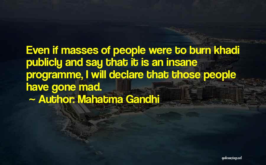 Programme Quotes By Mahatma Gandhi