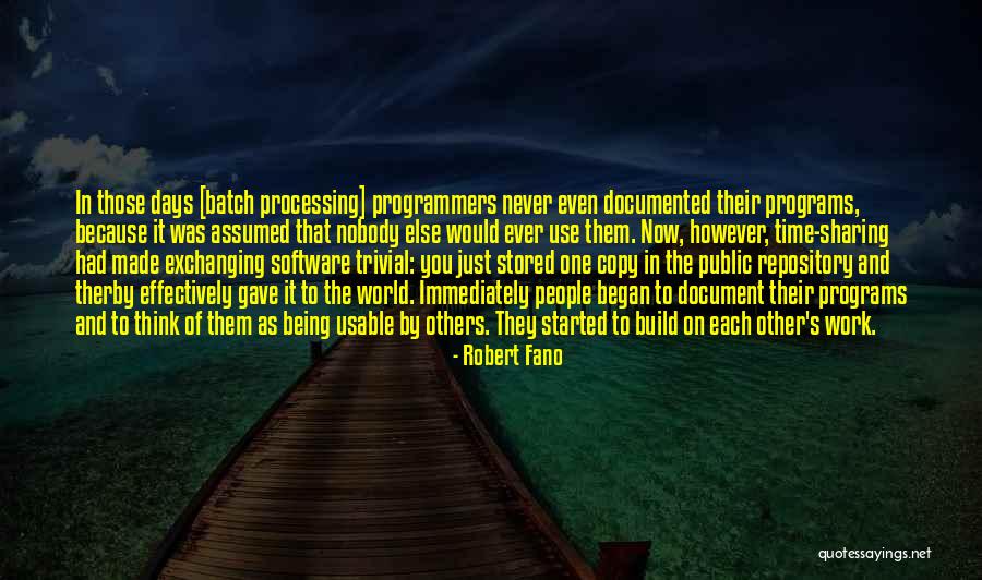 Programmers Quotes By Robert Fano Programmers Quotes By Robert Fano