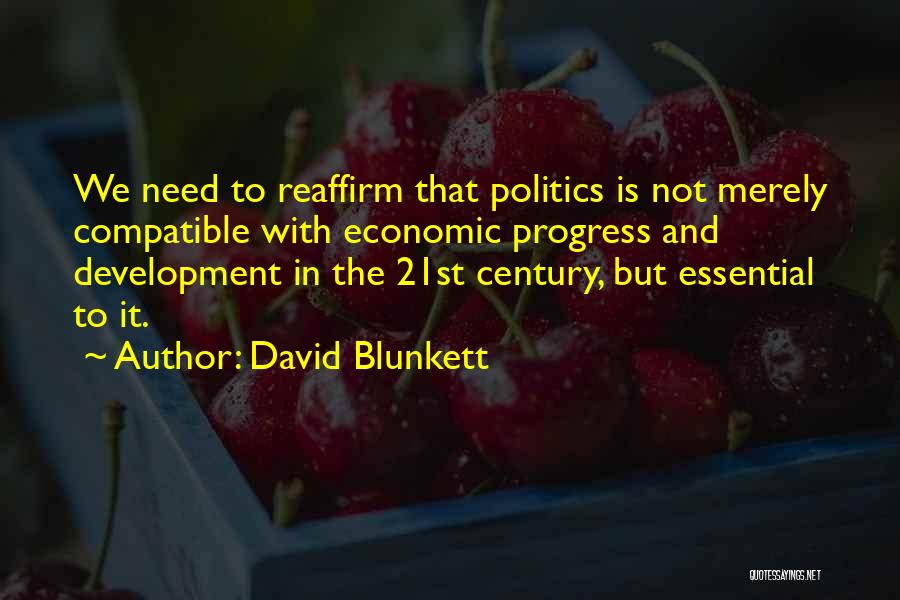 Progress And Development Quotes By David Blunkett