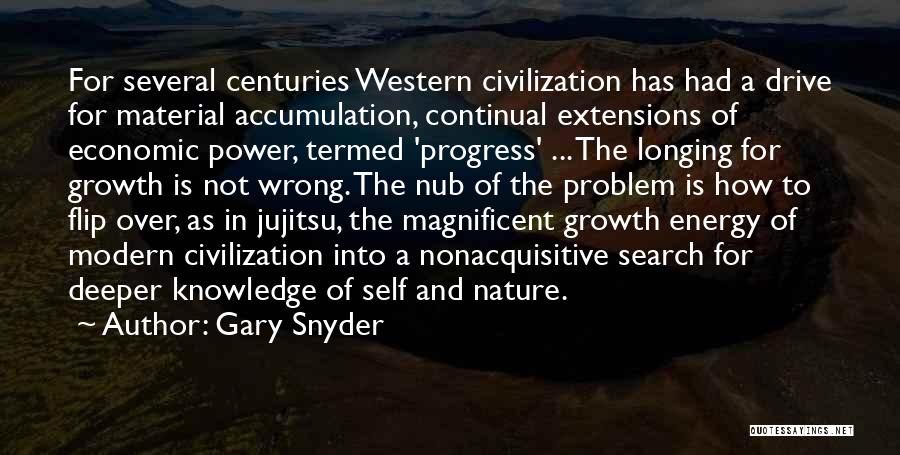 Progress And Growth Quotes By Gary Snyder