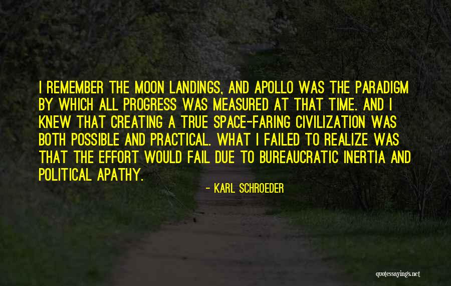 Progress Effort Quotes By Karl Schroeder Progress Effort Quotes By Karl Schroeder
