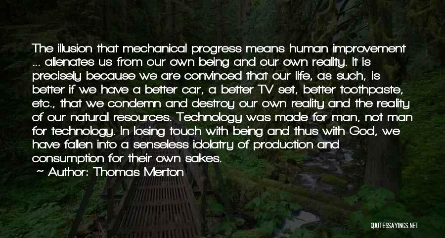 Progress Improvement Quotes By Thomas Merton