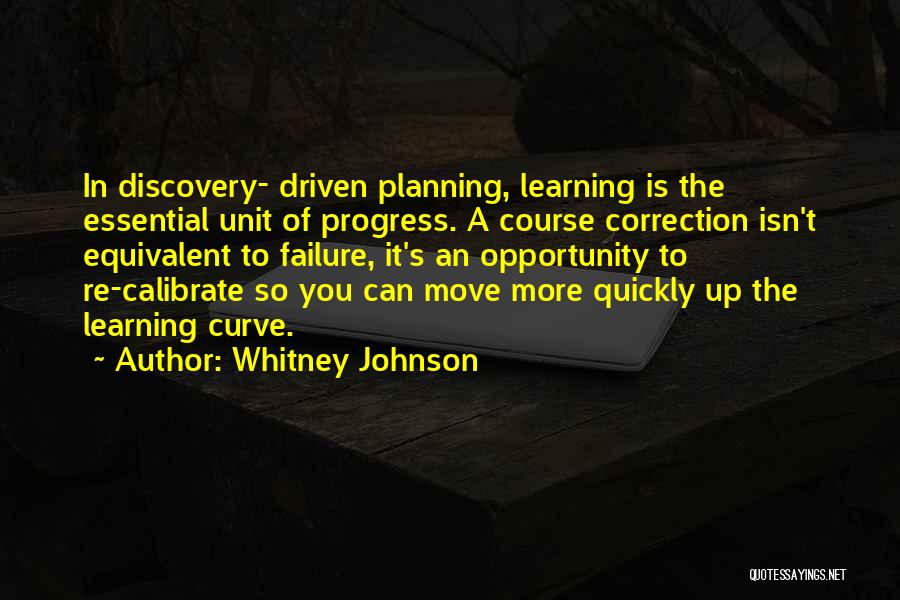 Progress Improvement Quotes By Whitney Johnson