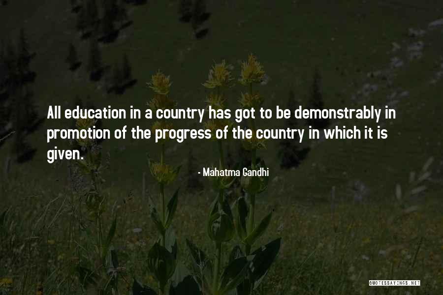 Progress In Education Quotes By Mahatma Gandhi Progress In Education Quotes By Mahatma Gandhi