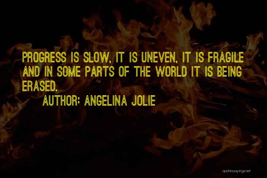 Progress Is Slow Quotes By Angelina Jolie