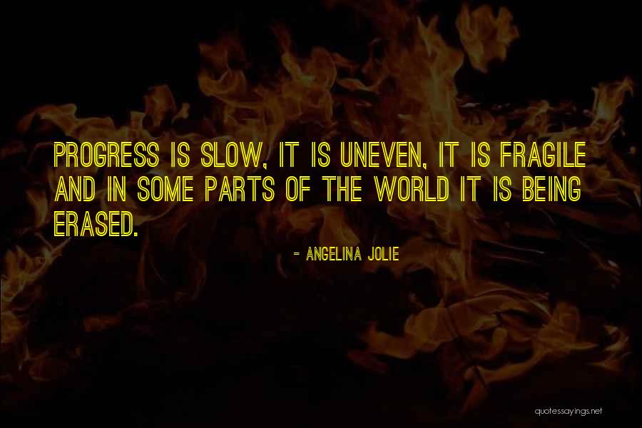 Progress Is Slow Quotes By Angelina Jolie