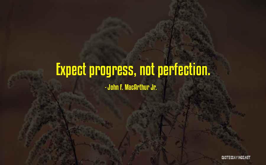 Progress Not Perfection Quotes By John F. MacArthur Jr.