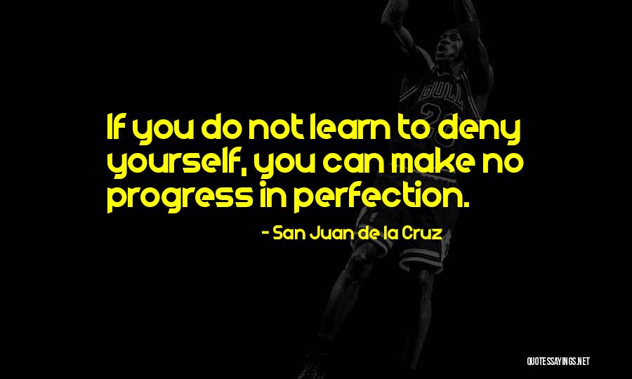 Progress Not Perfection Quotes By San Juan De La Cruz