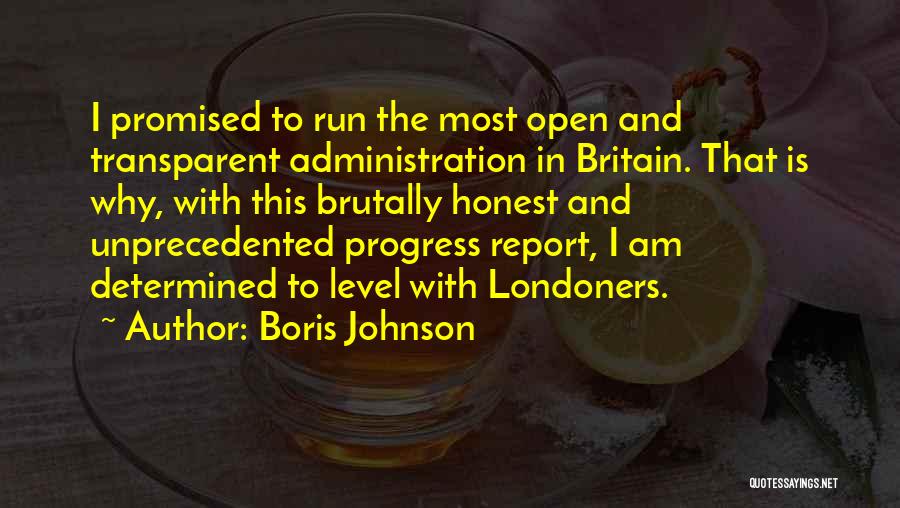 Progress Report Quotes By Boris Johnson