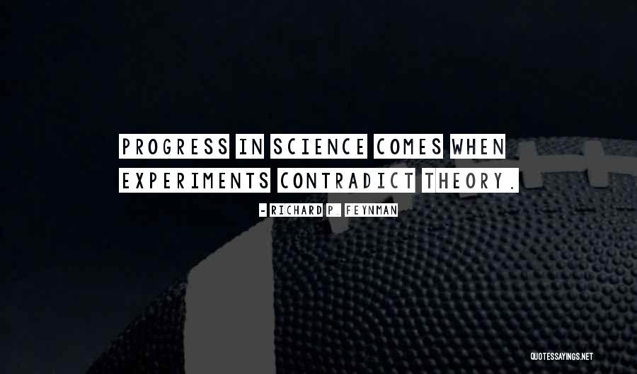Progress Theory Quotes By Richard P. Feynman