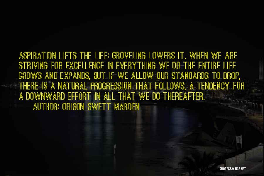 Progression In Life Quotes By Orison Swett Marden