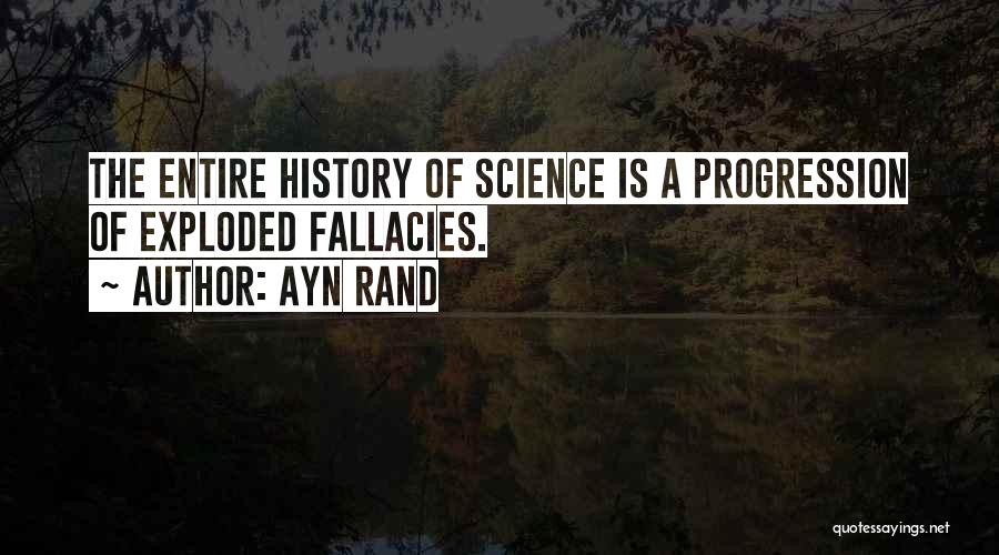 Progression Of Science Quotes By Ayn Rand