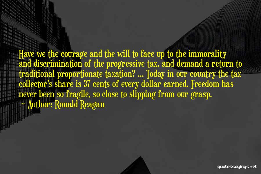 Progressive Tax Quotes By Ronald Reagan