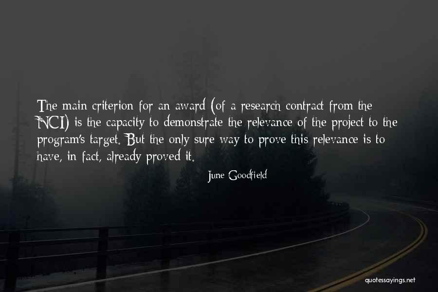 Project And Program Quotes By June Goodfield Project And Program Quotes By June Goodfield