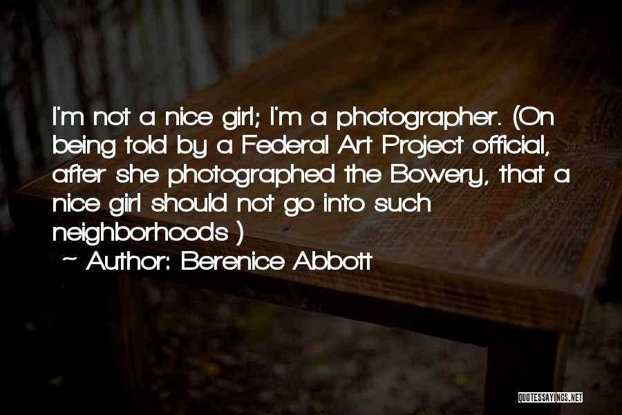 Project Go-live Quotes By Berenice Abbott