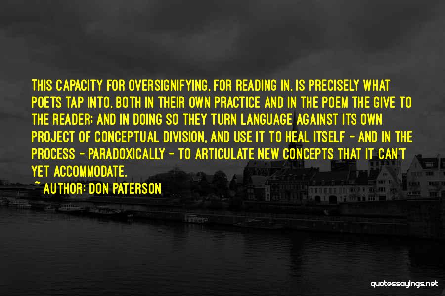 Project Heal Quotes By Don Paterson