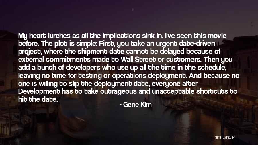 Project Schedule Quotes By Gene Kim